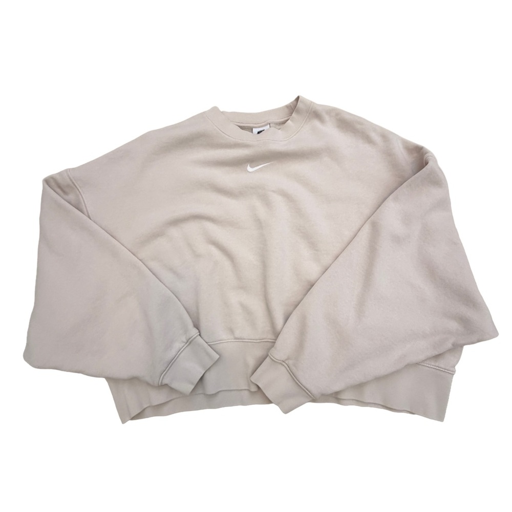 Nike Women's Beige Crew Neck Sweater
